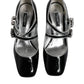 Black Patent Leather Crystal Mary Jane Pumps Shoes