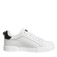 White Black Portofino Low Top Sneakers Shoes