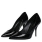 Black Patent Leather High Heels Pumps Shoes