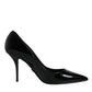 Black Patent Leather High Heels Pumps Shoes