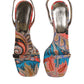 Dolce & Gabbana Multicolor Floral High Heels Sandals Shoes