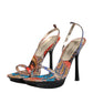 Dolce & Gabbana Multicolor Floral High Heels Sandals Shoes