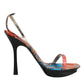 Dolce & Gabbana Multicolor Floral High Heels Sandals Shoes