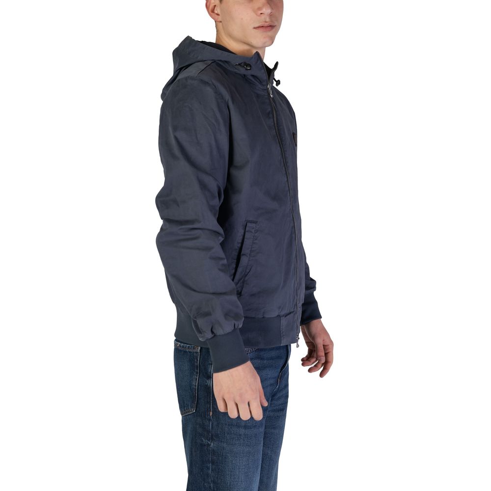 Blaue Baumwolljacke