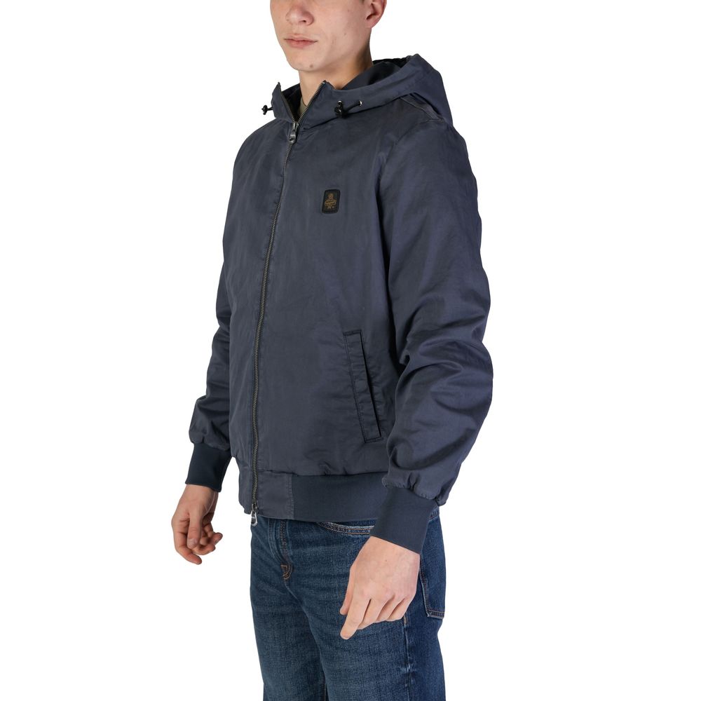 Blaue Baumwolljacke