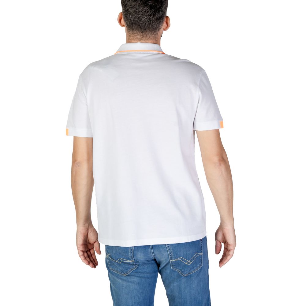 Weißes Poloshirt aus Baumwolle