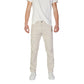 Beige Cotton Jeans & Pant