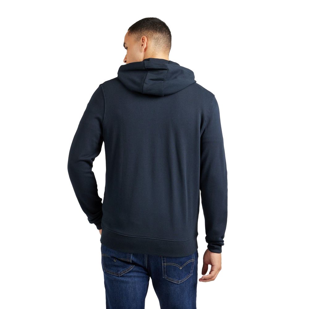 Blauer Baumwollpullover