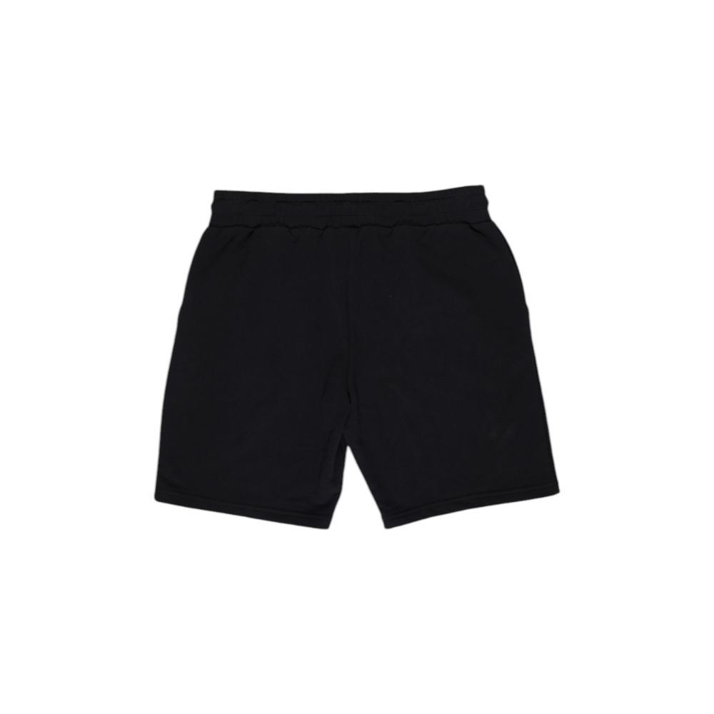 Schwarze Baumwollshorts