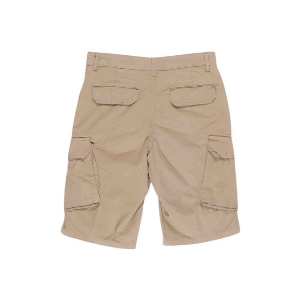 Beige Baumwollshorts
