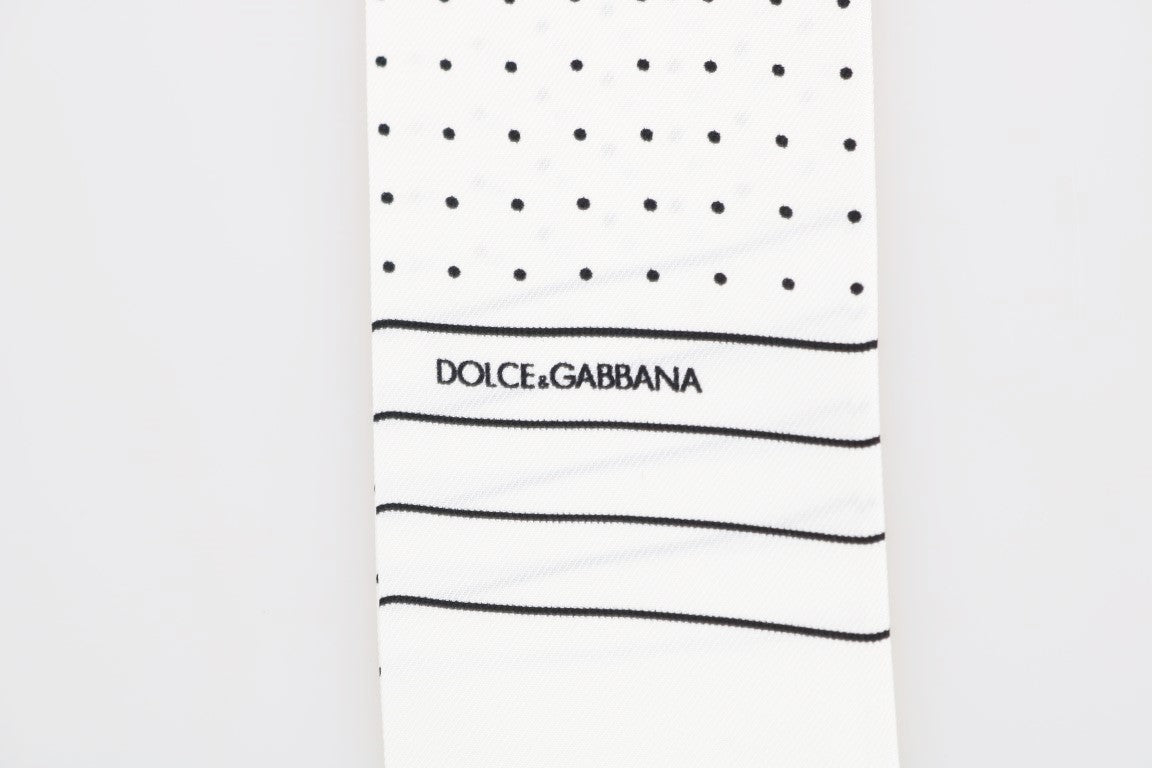 Elegante sciarpa da uomo a pois in seta