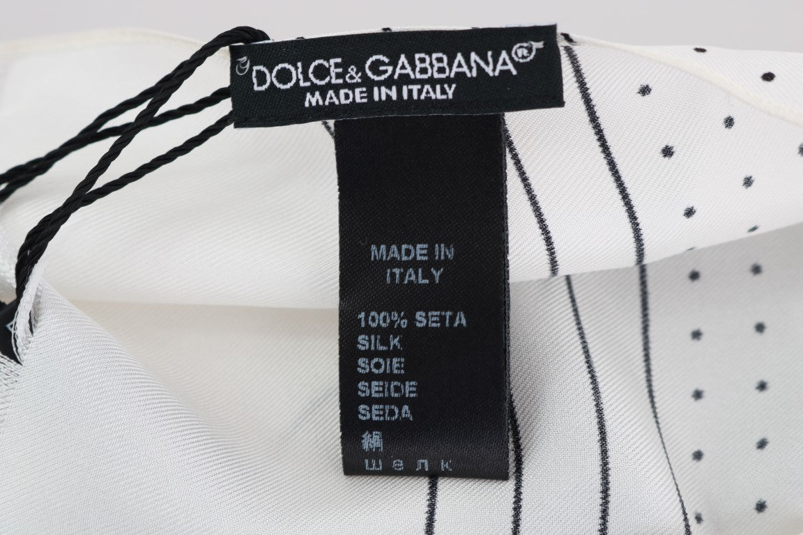 Elegante sciarpa da uomo a pois in seta