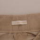 Pantaloni svasati bootcut beige chic