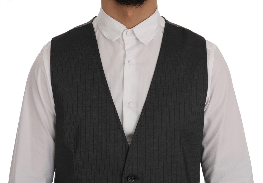 Elegante einreihige Weste in Grau