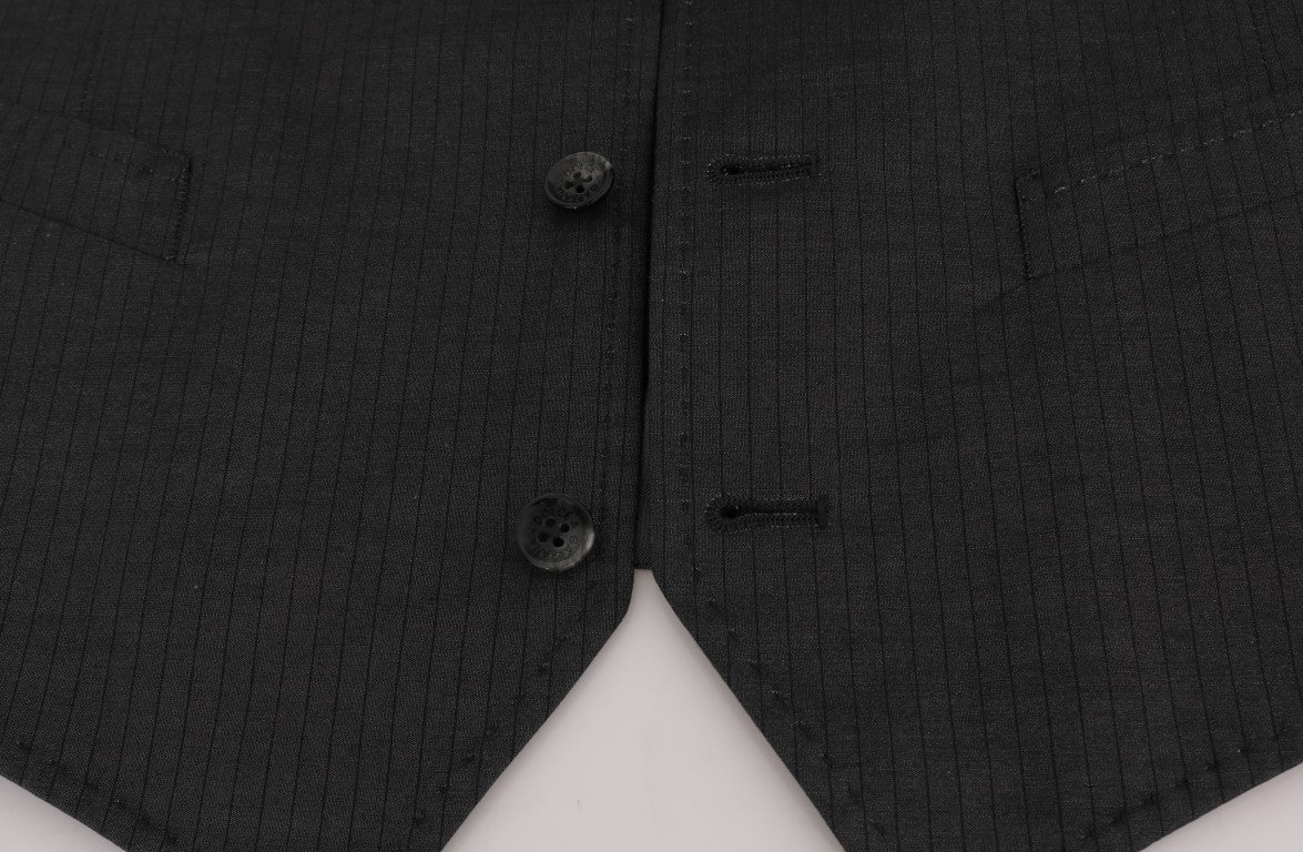 Elegante einreihige Weste in Grau