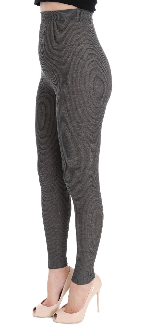 Elegante Kaschmir-Strumpfhose mit hoher Taille