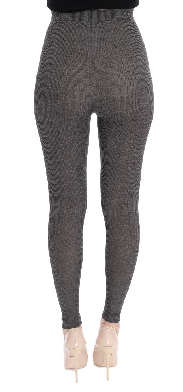 Elegante Kaschmir-Strumpfhose mit hoher Taille