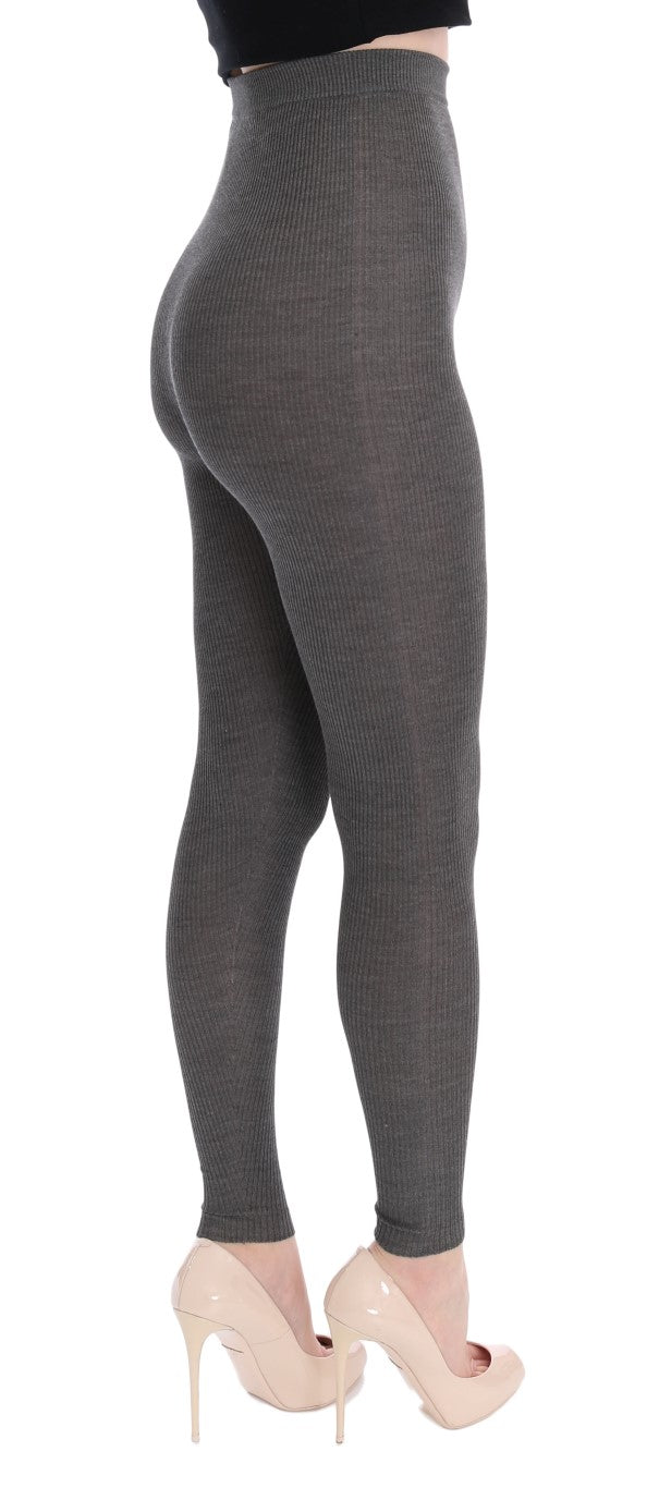 Elegante Kaschmir-Strumpfhose mit hoher Taille