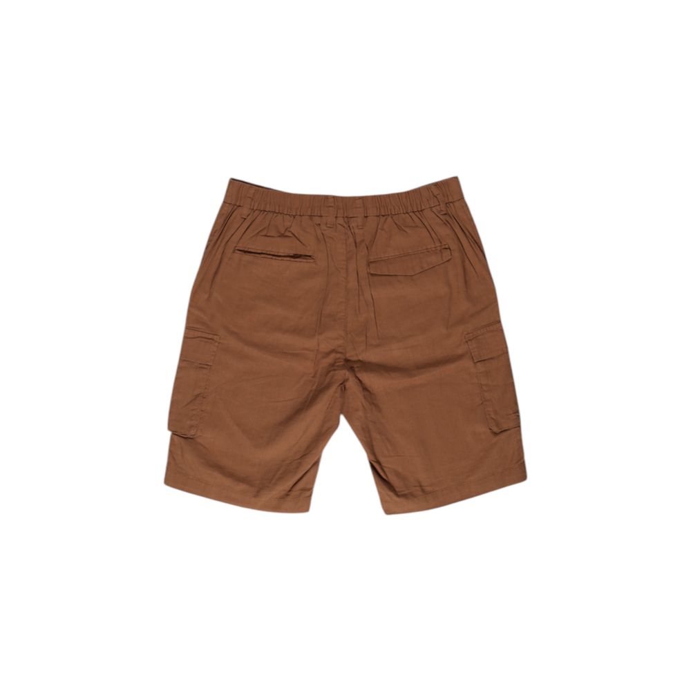 Braune Leinenshorts