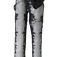 Embroidered Floral Over-Knee Boots