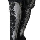 Embroidered Floral Over-Knee Boots