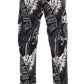 Elegant Capri Casual Pants in Banana Leaf Print