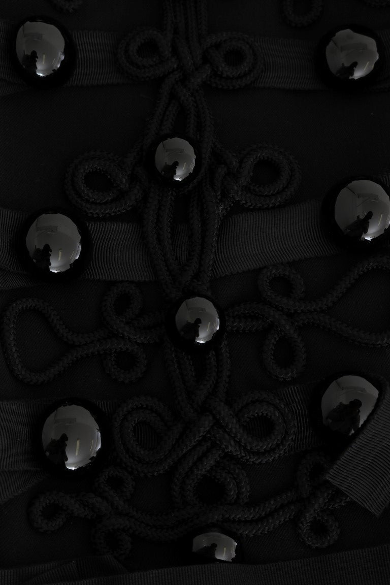 Trench corto elegante nero e blu