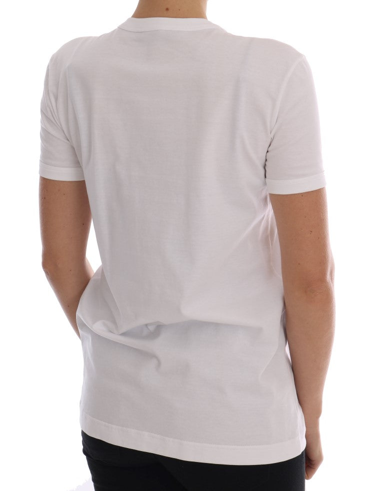 T-Shirt aus Baumwolle mit Märchenmotiv und Pailletten