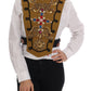 Runway Embellished Crystal Cross Vest