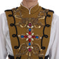 Runway Embellished Crystal Cross Vest