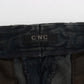 Schicke blaue Slim Fit Jeans