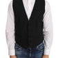 Elegant Slim Fit Formal Vest in Black