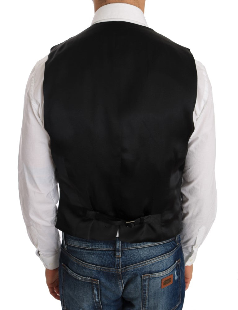 Elegante Slim Fit Weste in Schwarz