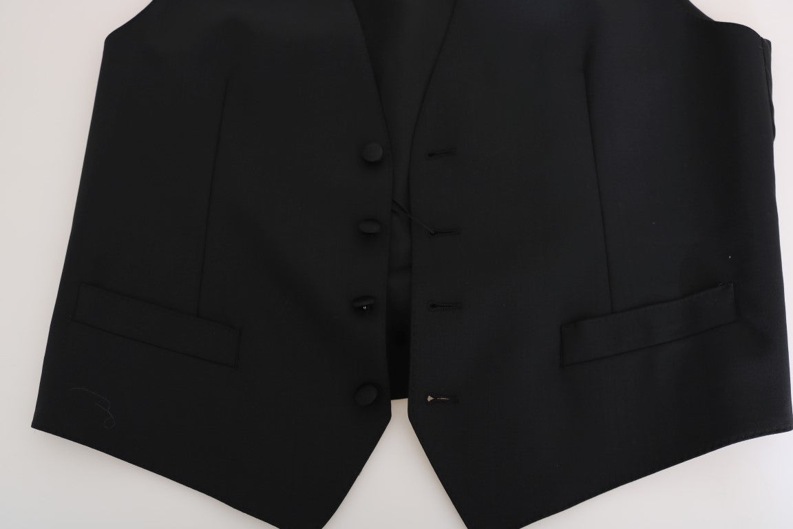 Elegante Slim Fit Weste in Schwarz