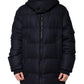 Black Nylon Hooded Puffer Men Coat Jacket