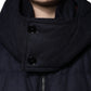 Black Nylon Hooded Puffer Men Coat Jacket