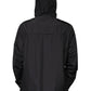 Black Polyester Hooded Men Full Zip Jacket