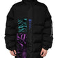 Black Nylon Puffer Men Full Zip Jacket