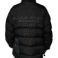 Black Nylon Puffer Men Full Zip Jacket