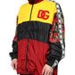 Dolce & Gabbana Multicolor Patchwork Men Full Zip Sweater