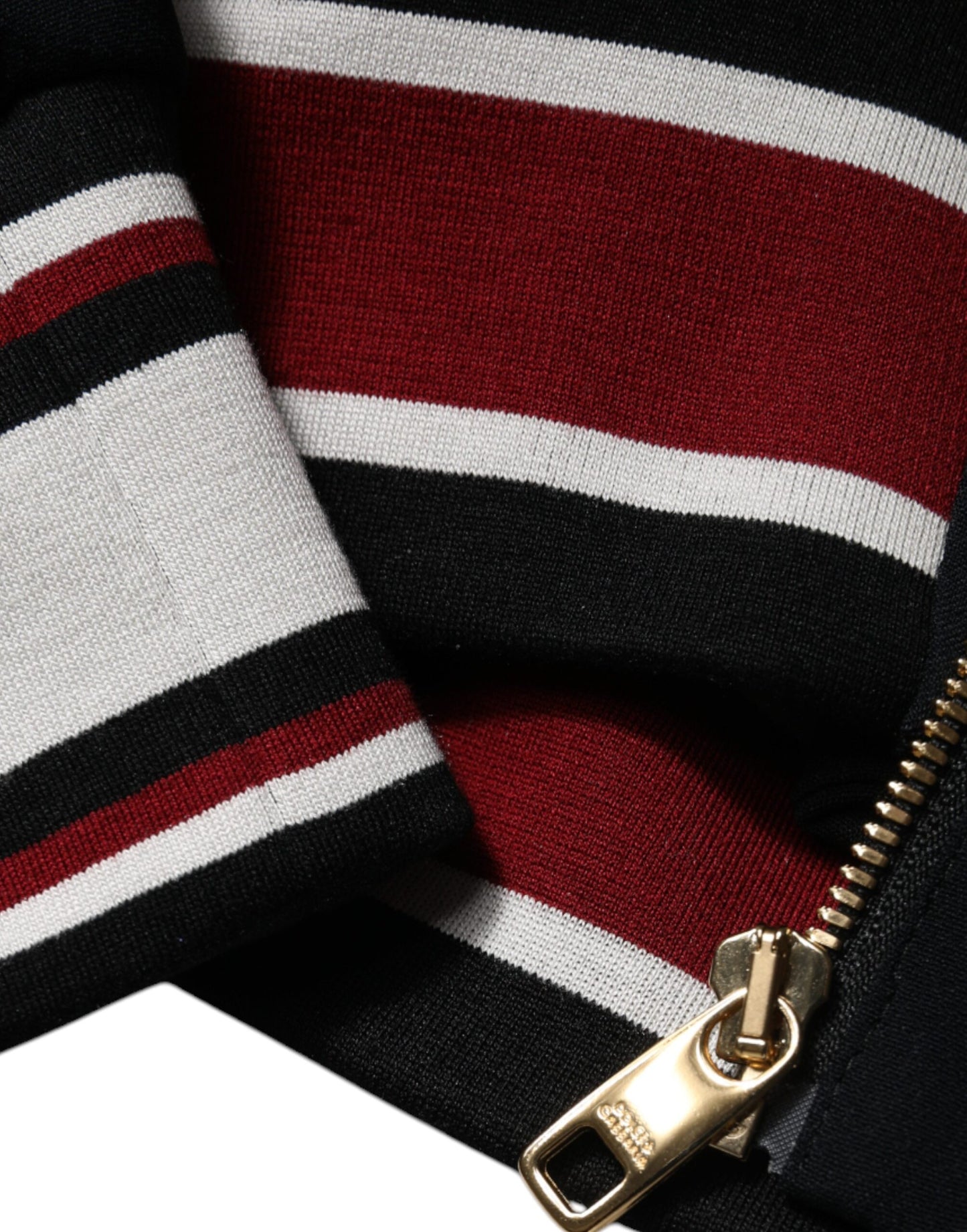 Schwarzes DG King Sweatshirt mit durchgehendem Reißverschluss