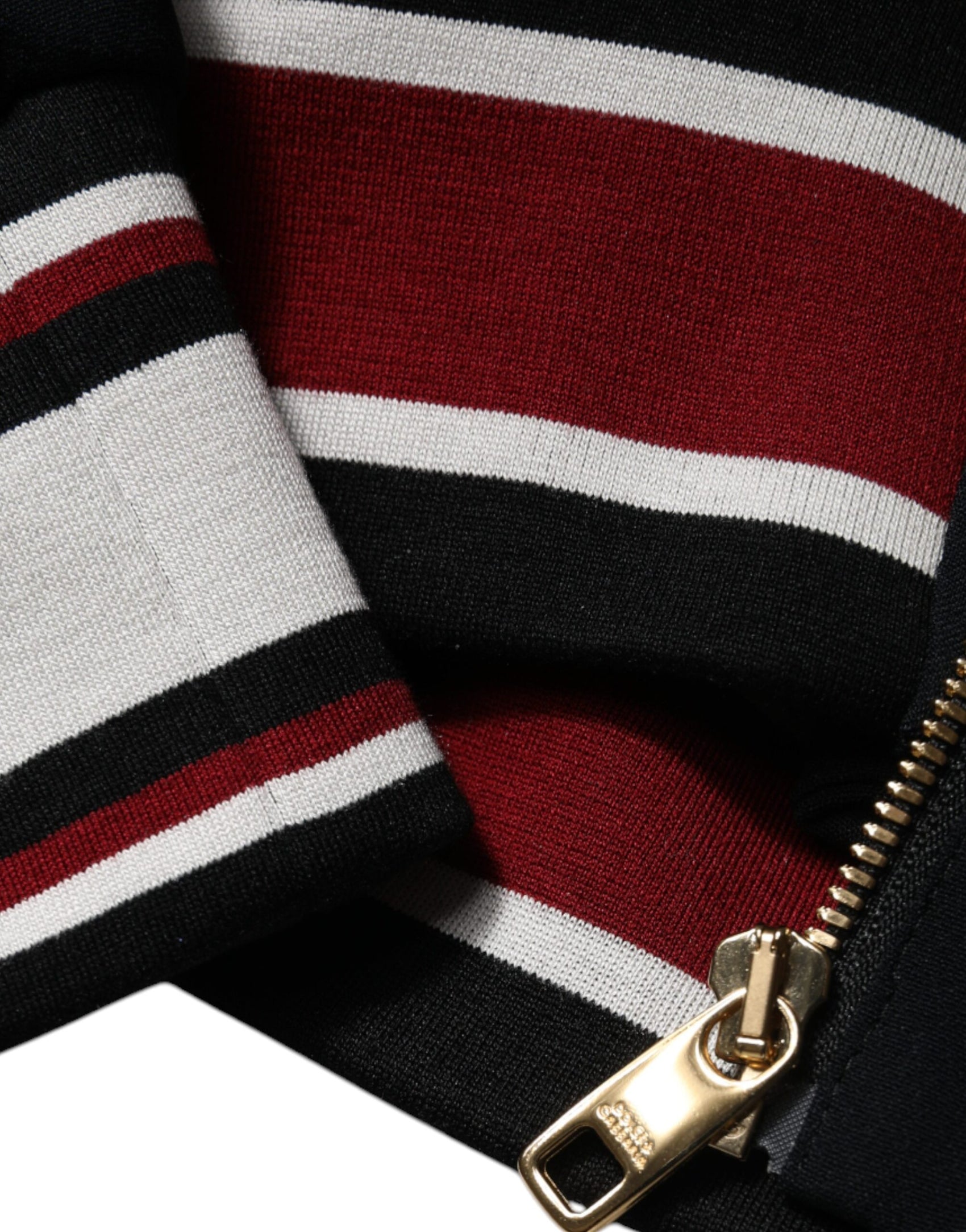 Schwarzes DG King Sweatshirt mit durchgehendem Reißverschluss