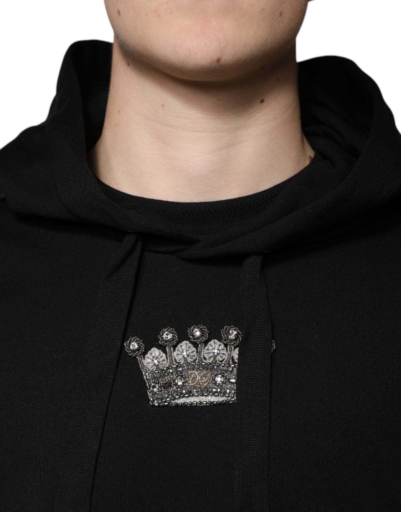 Black Crown Baumwoll-Kapuzenpullover