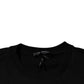 Black Medusa Fleece Men Crew Neck Sweatshirt Sweater