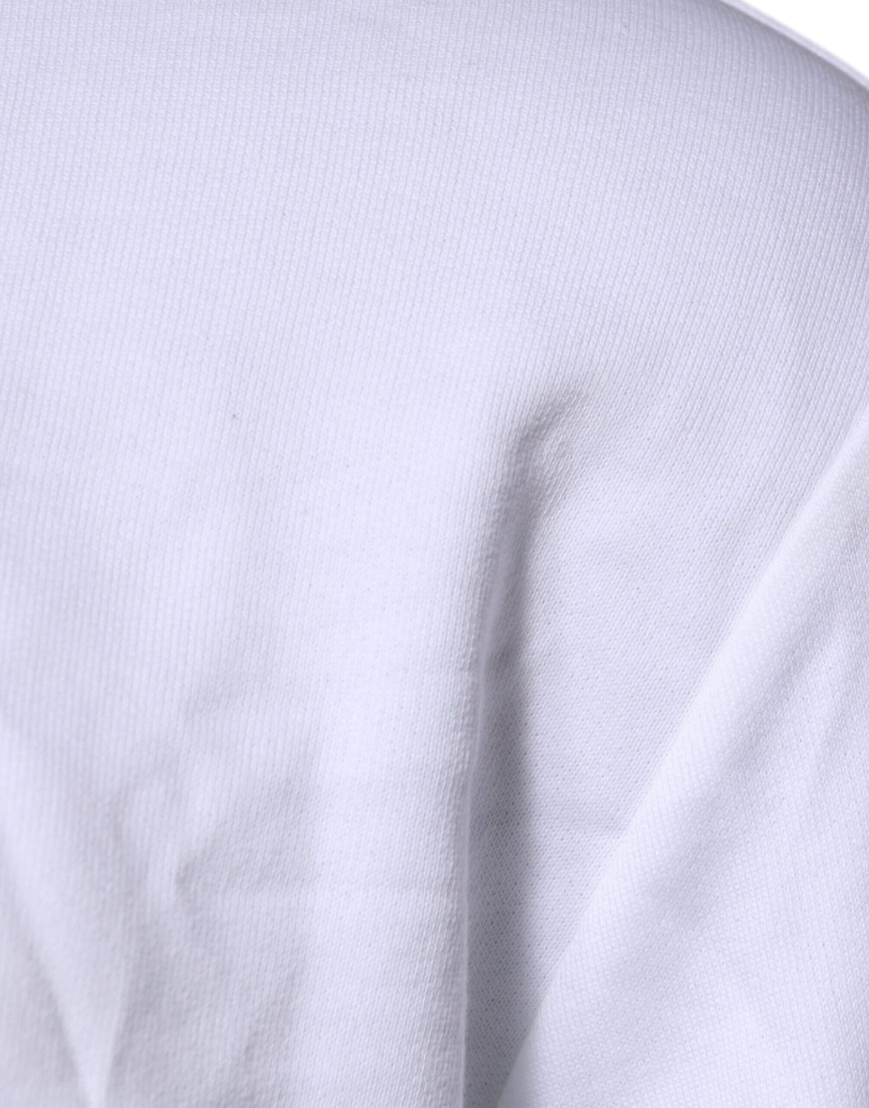 Weißer Pullover mit Rundhalsausschnitt und Medusa-Stickerei