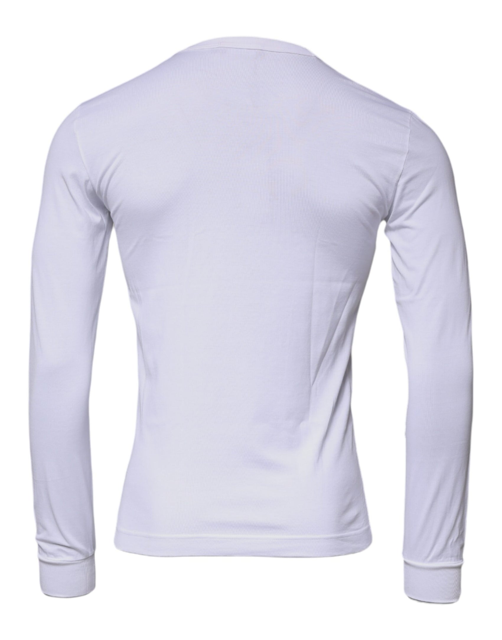 White Crown Rundhalspullover aus Baumwolle