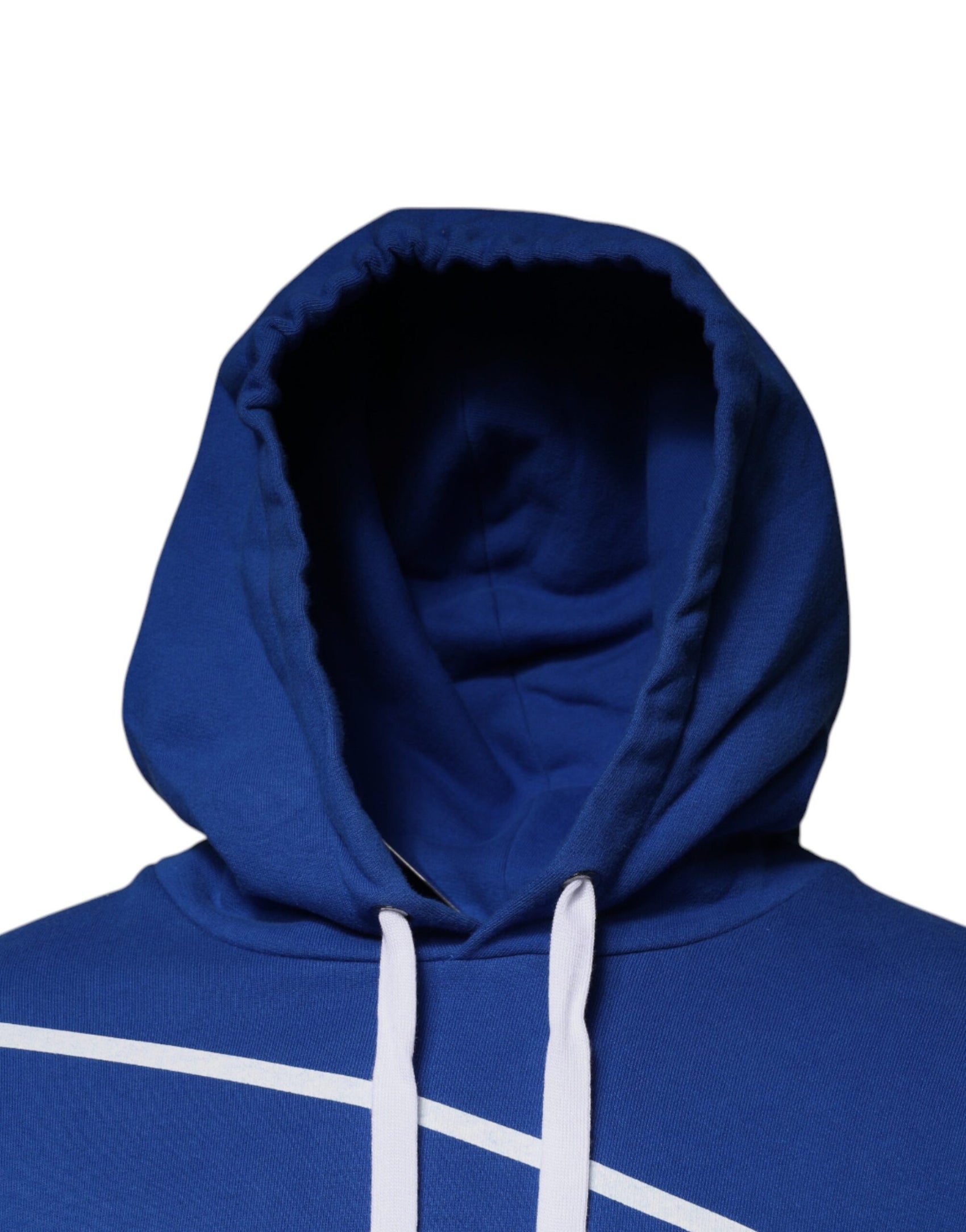 Blaues Sweatshirt mit Kapuze und Logo-Print