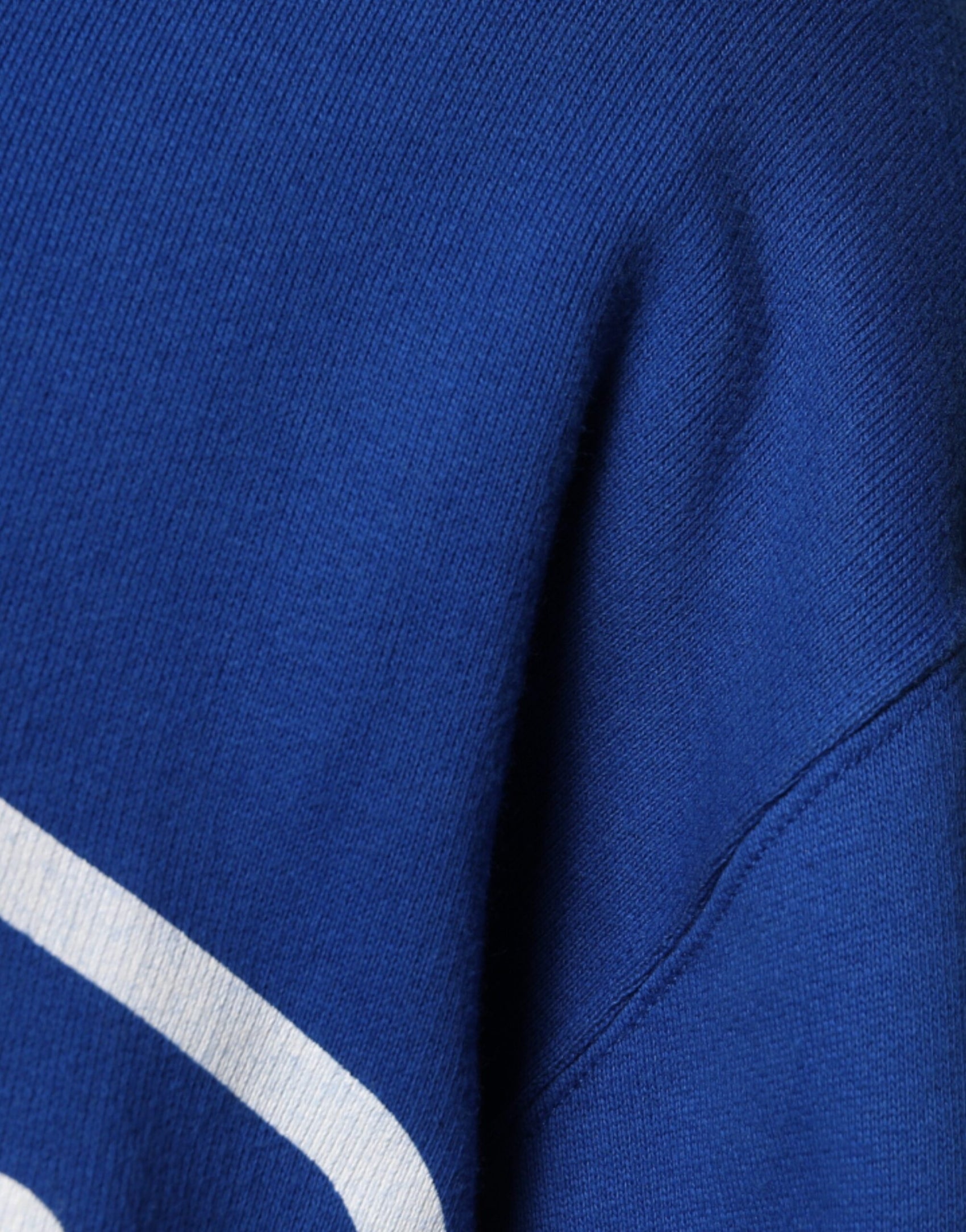 Blaues Sweatshirt mit Kapuze und Logo-Print