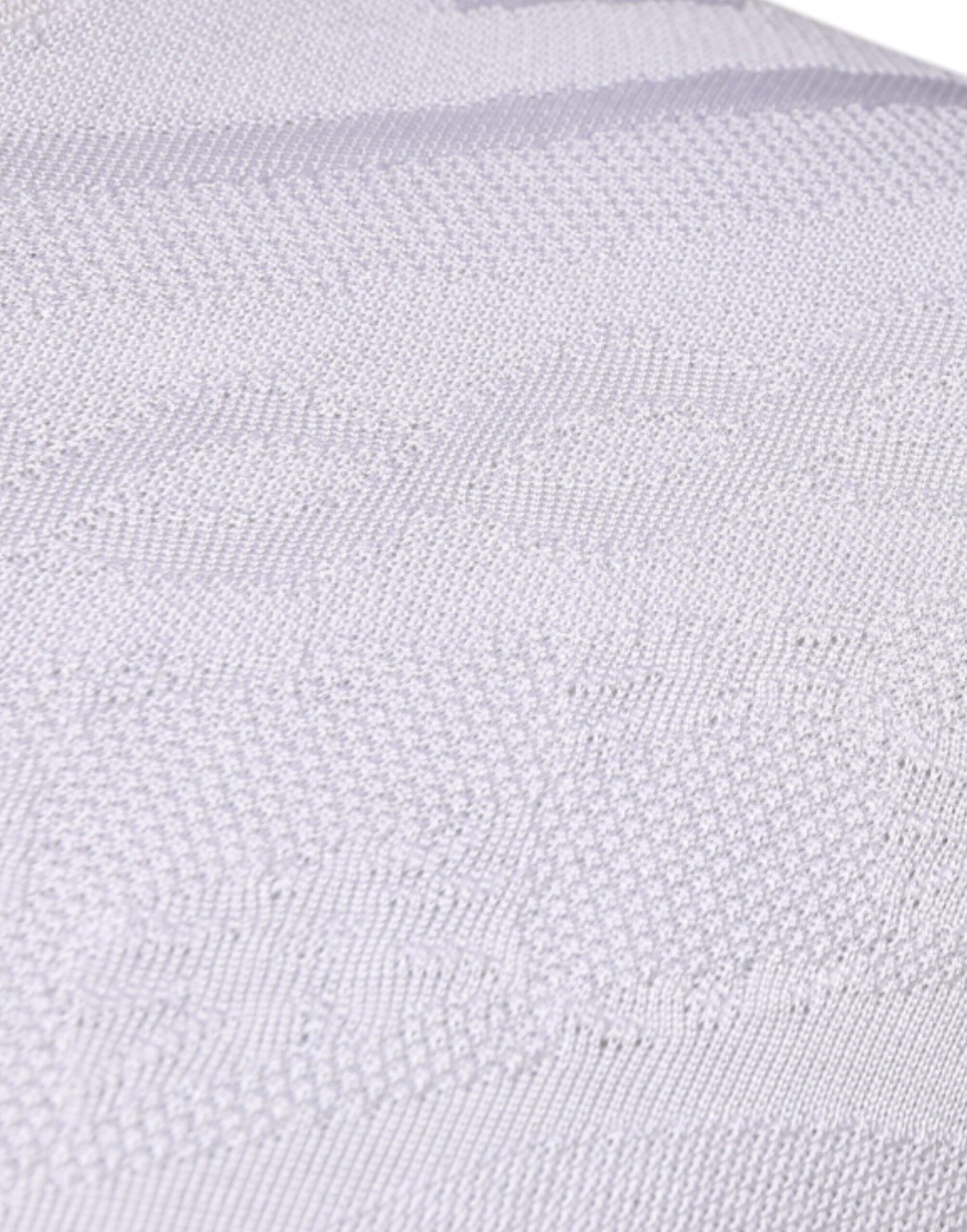 Weißer Herrenpullover aus Seide mit Rundhalsausschnitt