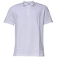 White Viscose Collared Men Polo Short Sleeves T-shirt